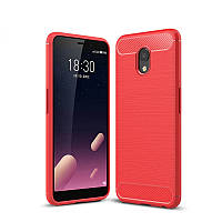 Чохол Carbon для Meizu M6s бампер оригінальний Red