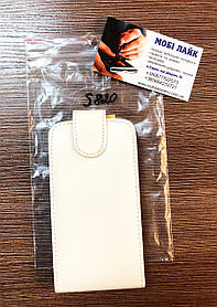 Чохол-книжка на телефон Lenovo S820 білого кольору