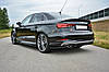 Елерон Audi S3 8V Sedan (2017+) тюнінг спліттер обвіс під задній бампер, фото 4