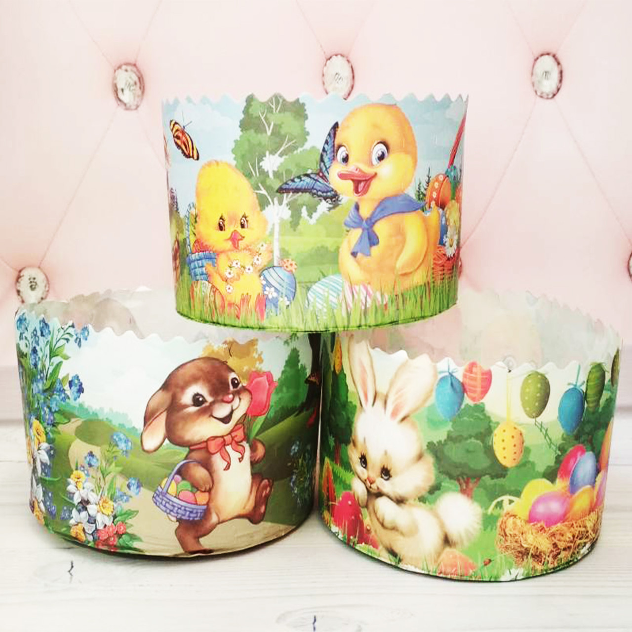 Форма паперова для Пасхи, кулічів 130*85 мм, фото 1