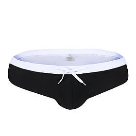 Чоловічі плавки пляжні бріфи чорні