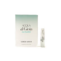 Женские оригинальные духи Giorgio Armani Acqua di Gioia 1,2ml пробник, свежий цветочный зеленый аромат