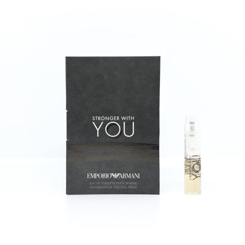 Оригінальний пробник чоловічих парфумів Giorgio Armani Stronger With You 1,2ml, солодкий фужерний аромат