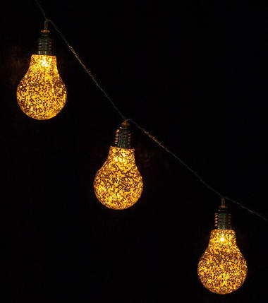 Гірлянда "Декоративні лампочки", "Luca Lighting" 2,1 м золотисті, фото 2