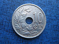 Монета 10 сантимов Бельгия 1924 1927 бельгийский тип 2 года цена за 1 монету