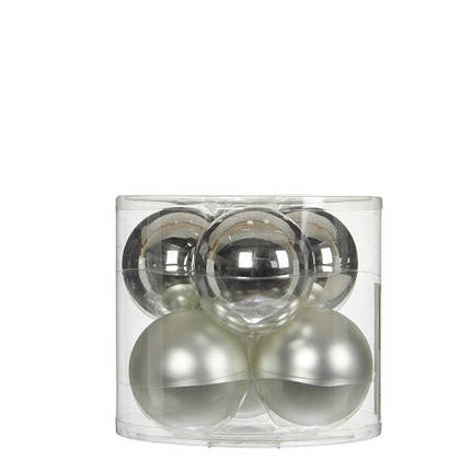 Ялинкові кульки 6 шт., "House of Seasons" комплект, колір сірий, фото 2