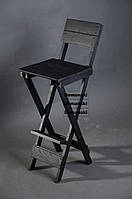 Стул для кофейни. Стул для визажиста складной; Барный складной высокий стул.