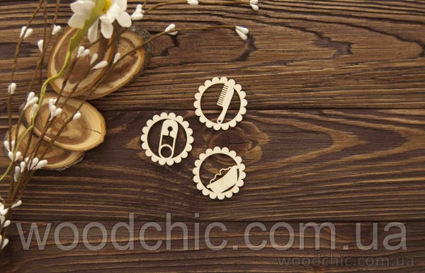 Чипборд Набір Фішки дитячі купання, фото 1