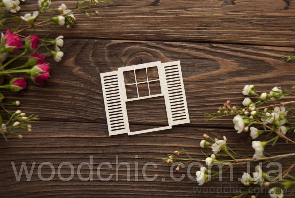 Чипборд   Окно со ставнями 1, фото 1