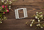 Чипборд Вікно зі віконницями 2 маленькі, фото 2