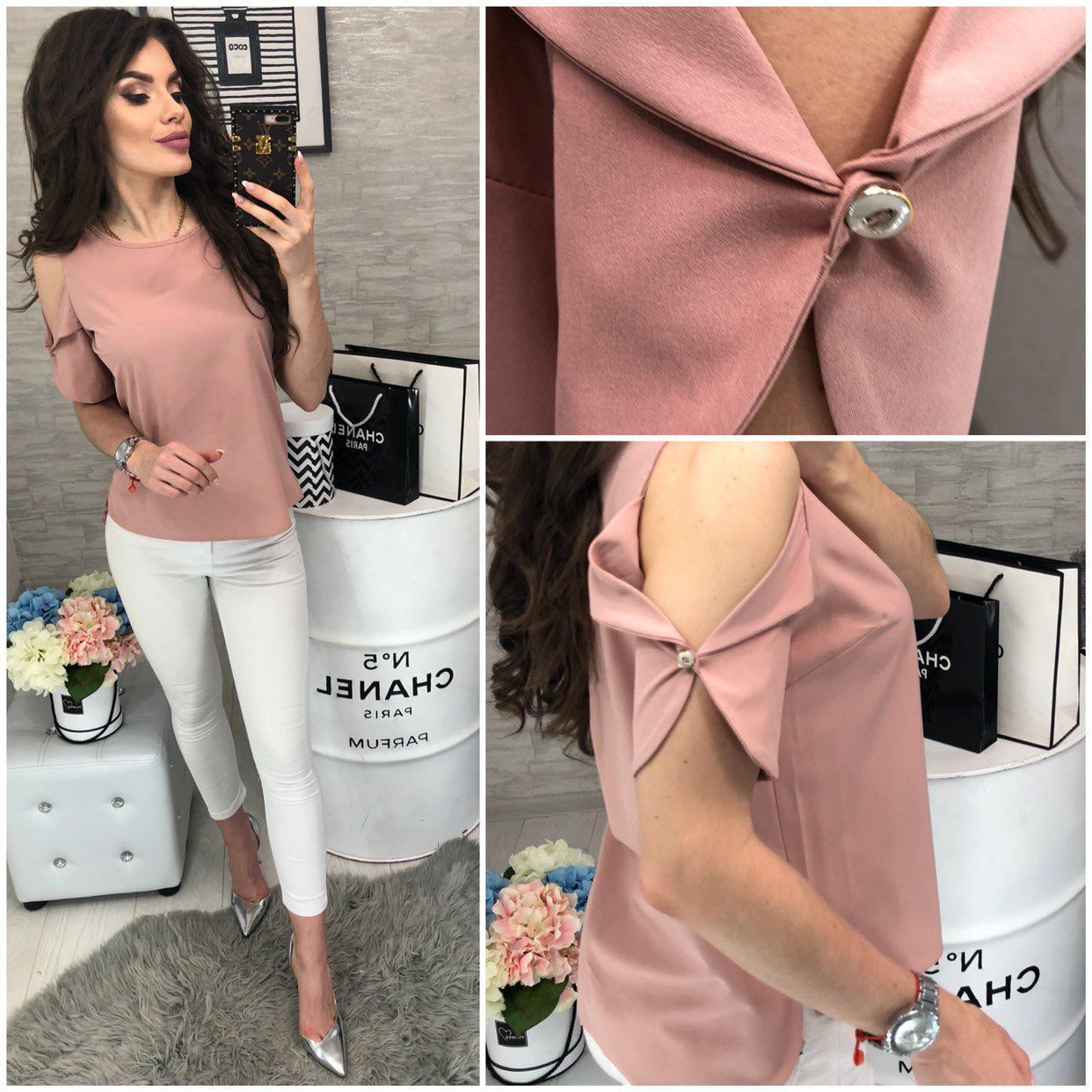 Блузка жіноча, модель 901/1 колір кава, фото 1