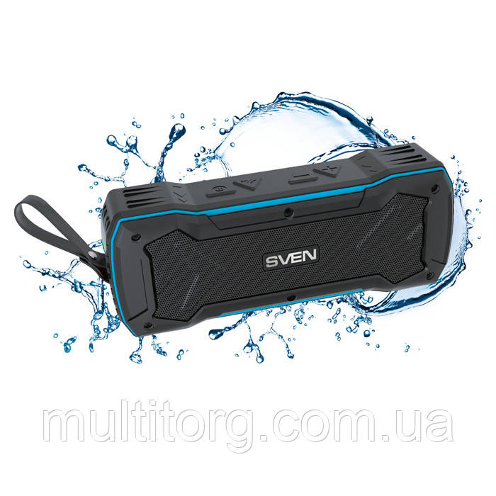 Колонка SVEN PS-220 black-blue (bluetooth) вологозахищена