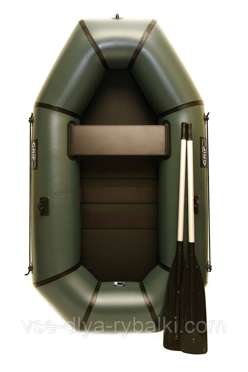 Човен надувний пвх одномісна Grif boat GH-210S+слань, фото 1