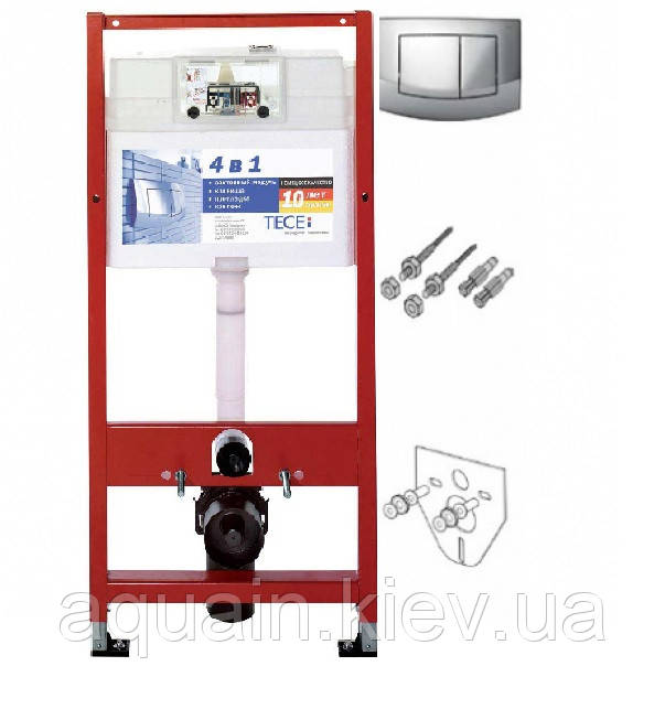 Комплект TECEbase kit 4 в 1 для підвісного унітазу