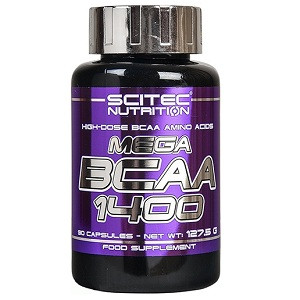 Амінокислоти (БЦАА) Scitec Nutrition Mega BCAA 1400 (90 капсул.), фото 1