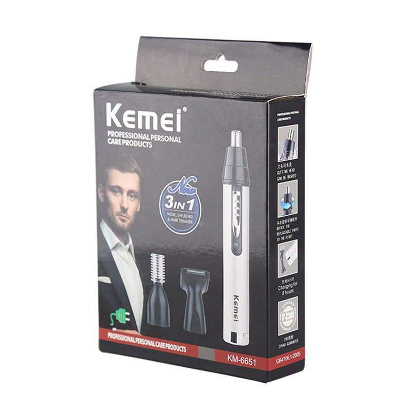 Триммер для носа і вух і брів Kemei Km-6651