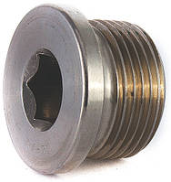 Пробка (заглушка) для труб резьбовая цилиндрическая с фланцем и внутренним шестигранником DIN 908 от М8 - М36