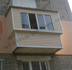 Обшити балкон сайдингом пластиковийм вініловим, сайдинг пісочний ціна 