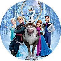 Вафельна картинка для торта Холодне серце 20