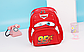 Рюкзак дитячий, Тачки Disney, 27 см * 13 см * 33 см, червоний., фото 9