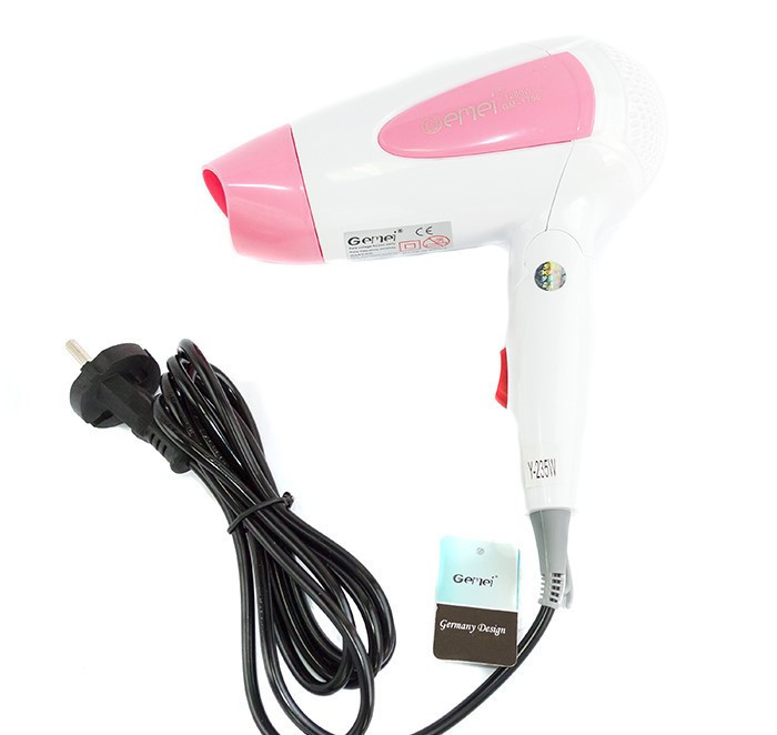 Фен для волосся дорожній Gemei GM-1756, фото 1