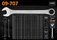 Ключ комбинированный 7х110мм., NEO 09-707