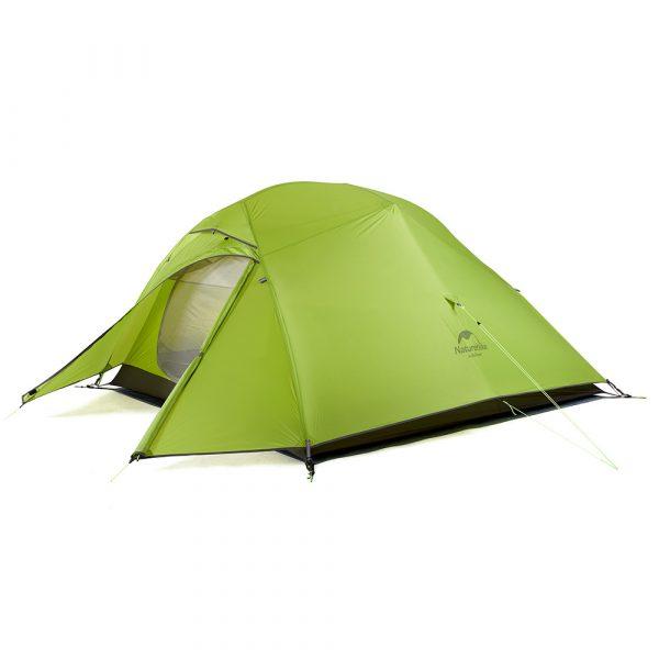 Палатка трехместная сверхлегкая Nature Hike Cloud Up Ultralight, тент силикон, вес 1,8кг (215+85)х180см