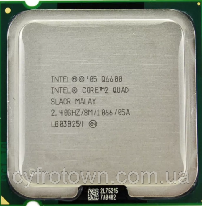 Процесор Intel Core 2 Quad Q6600 4x2.4GHz 8mb cache 1066MHz s775 для ПК бу