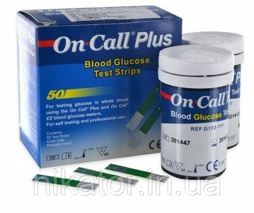 Тест-смужки On-Call Plus (Він-Кол), 50 шт.