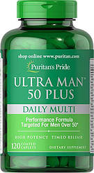 Вітаміни для чоловіків Puritan's Pride Ultra Man 50 Plus daily multi 120 caps