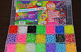 Гумочки для плетіння браслетів Rainbow Loom bands 5200 шт., фото 4