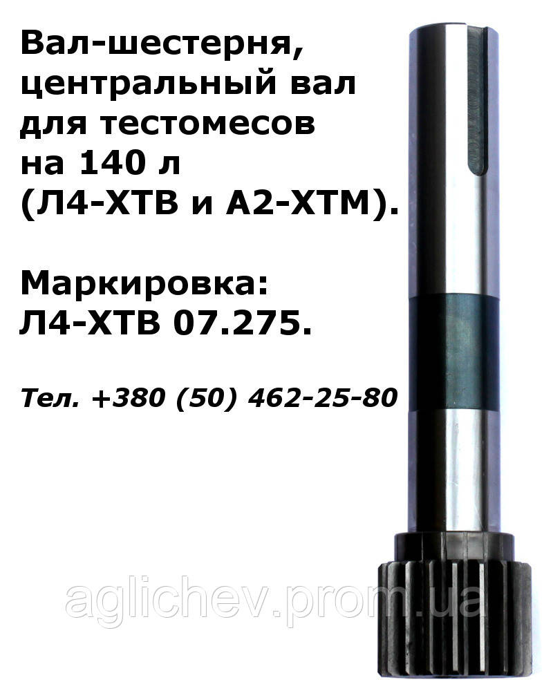 Вал-шестерня на тестомес, шестерня на тестомес Л4-ХТВ; шестерня на тестомес А2-ХТМ - фото 3 - id-p926369997