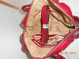 Стильна червона сумка з телячої шкіри Velina, фото 8