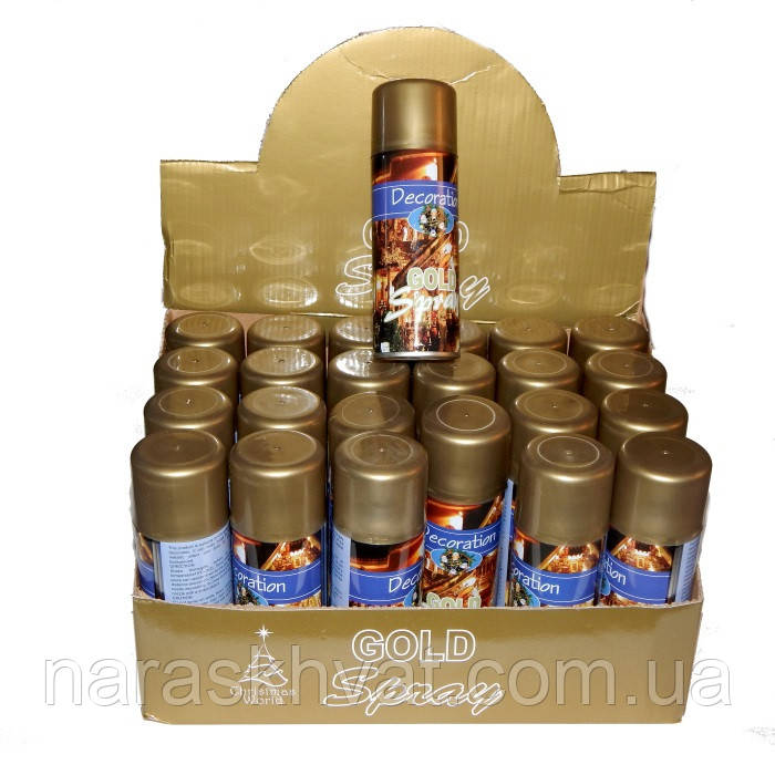 Спрей-фарба для декору Золота