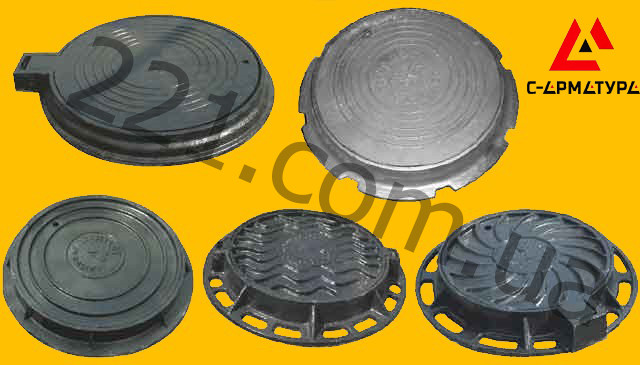 Люки канализационные чугунные в Киеве от компании "С-Арматура".