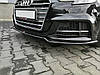 Спліттер Audi A3 S-line / S3 8V Sedan (2017+) елерон переднього бампера (V2), фото 5