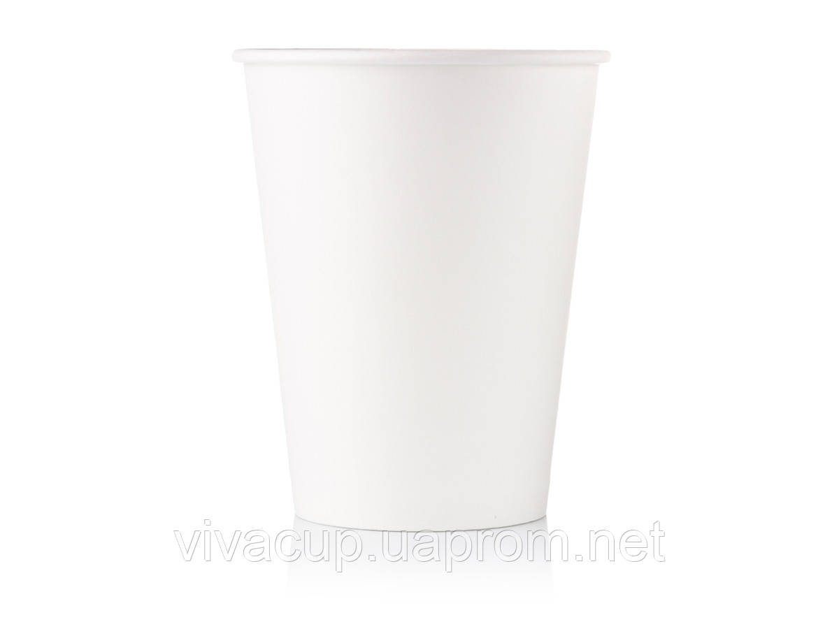 Бумажный стакан 420 мл белый - фото 1 - id-p163249783