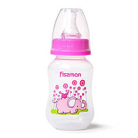 Пляшечка для годування Fissman рожева