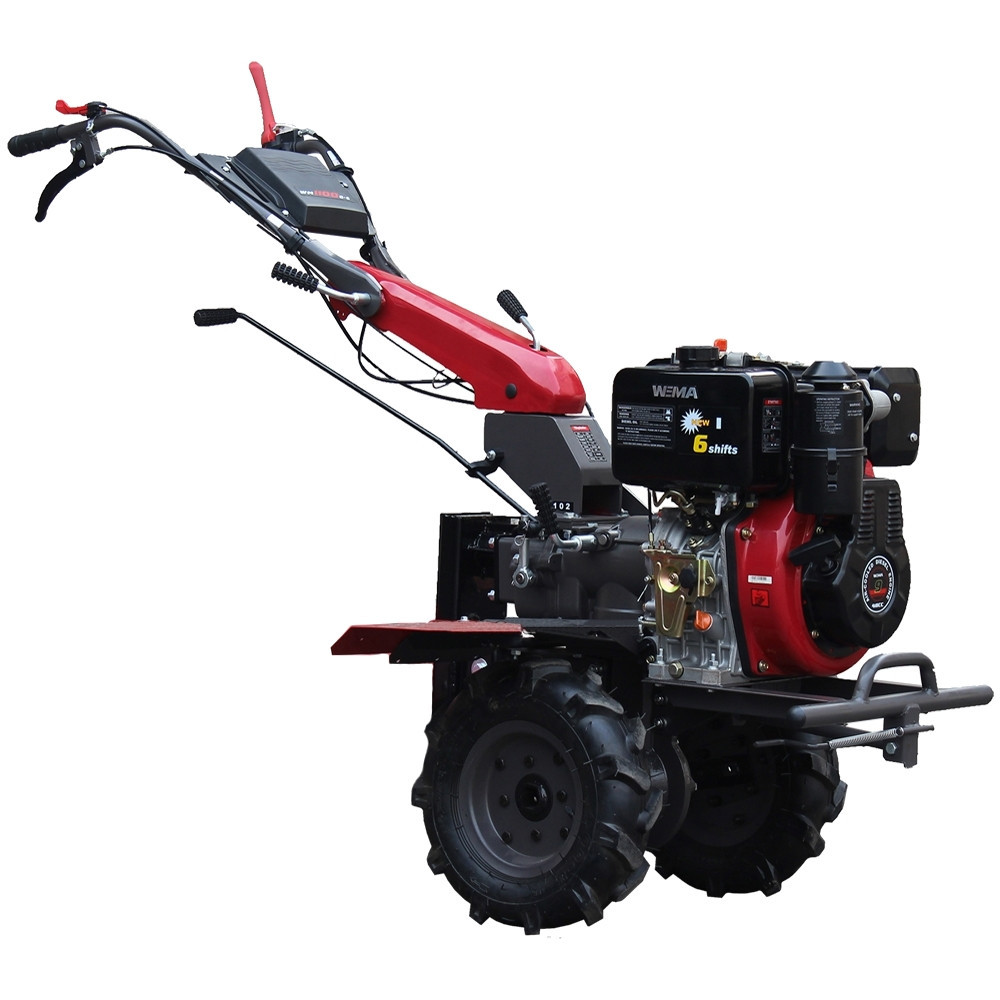 Мотоблок дизельний WEIMA WM1100В-6 КМ (9 л.с., 4+2 швидше., 4.00-10), фото 1