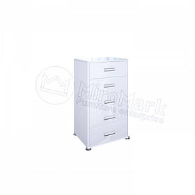 Комод 5Ш у спальню Белла Білий Глянець Міромарк