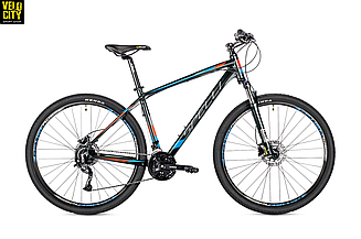 Велосипед Spelli SX-5900 29" 2019 гідравліка чорно-синій з чорним