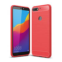 Чохол силіконовий TPU на Huawei Y7 2018 червоний
