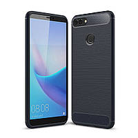 Чохол силіконовий TPU на Huawei Y9 2018 темно синій