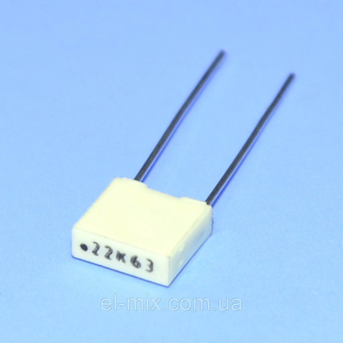 Конденсатор поліефірний 0.22µF (220nF) 63VDC, R82 10%, Kemet