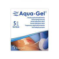 Гидрогелевая стерильная повязка KiKgеl AQUA-GEL 12x12 см (5 шт в упаковке)