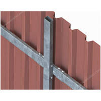 Оцинкований металевий каркас для швидкого встановлення паркану!