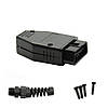 OBD2 колодка розбірна 16 pin з тримачем кабелю з кріпленням для діагностичного обладнання, розбірна, пластик, фото 5