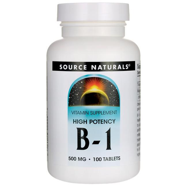 Вітамін В1 Source Naturals, 500 мг, 100 таблеток