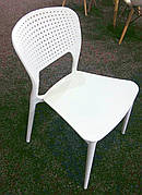 Стілець пластиковий для дому /офісу /кафе / дачі Mark (Марк),білий 07