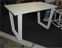 Стіл обідній Бінго 120 Лофт білий, стиль Loft, Метал-Дизайн, фото 3